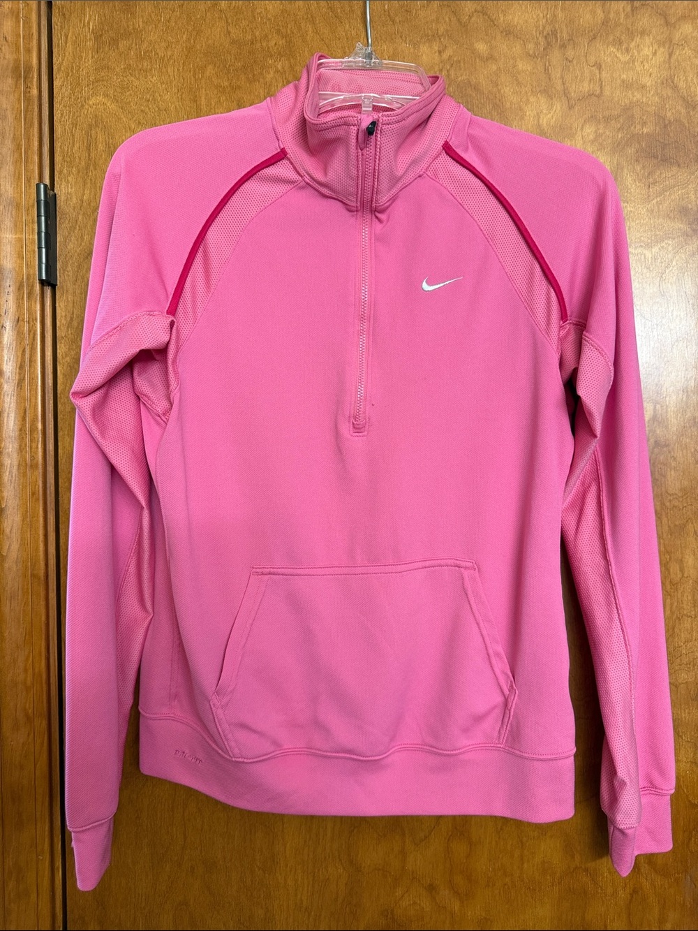 Nike Pink Quarter-Zip Athletic Pullover